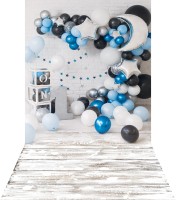 Niebieskie tło fotograficzne urodzinowe brd060