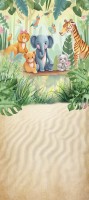 Bajkowe kolorowe tło dla dziecka zoo001