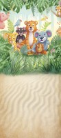 Bajkowe kolorowe tło dla dziecka zoo002