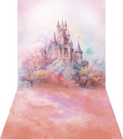 Winylowe tło fotograficzne jak malowane bajkowy zamek zmp007