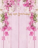 Tło fotograficzne na ślub ze złotym napisem 160x200 WEDD244