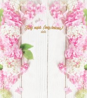 Tło fotograficzne na ślub ze złotym napisem 180x200 WEDD245