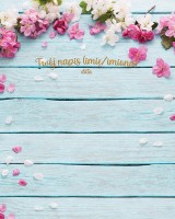 Tło fotograficzne na ślub ze złotym napisem 160x200 WEDD246