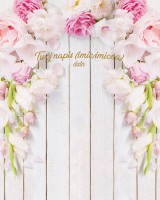 Tło fotograficzne na ślub ze złotym napisem 160x200 WEDD248