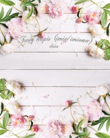 Tło fotograficzne na ślub ze srebrnym napisem 160x200 WEDD250