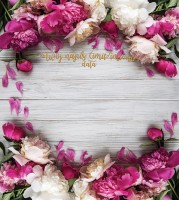 Tło fotograficzne na ślub ze złotym napisem 180x200 WEDD256