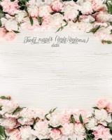 Tło fotograficzne na ślub ze srebrnym napisem 160x200 WEDD257