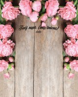 Tło fotograficzne na ślub z czarnym napisem 160x200 WEDD258