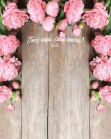 Tło fotograficzne na ślub z białym napisem 160x200 WEDD258