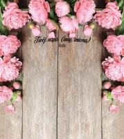 Tło fotograficzne na ślub z czarnym napisem 180x200 WEDD258