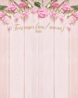 Tło fotograficzne na ślub ze złotym napisem 160x200 WEDD261