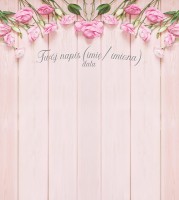 Tło fotograficzne na ślub ze srebrnym napisem 180x200 WEDD261