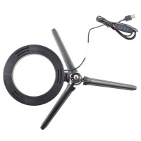 lampa pierścieniowa z głowicą kulową