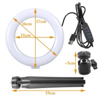 wymiary lampy pierścieniowej i statywu