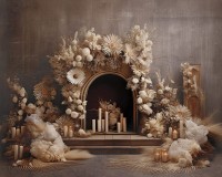 Tło świąteczne boho SW311