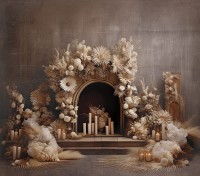 Ścianka świąteczne boho SW311