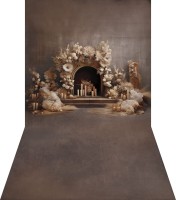 Tło świąteczne z podłogą boho SW311