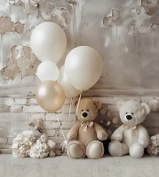 Ścianka w stylu boho z misiami misie_boho002