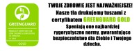 drukujemy na ekologicznych atramentach z europejskim certyfikatem GREEN GUARD GOLD