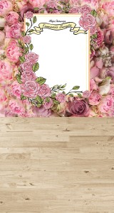 Tło fotograficzne winylowe komunijne 510g - KMN029 