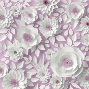 Tło fotograficzne winylowe, ścianka, flat lay, kwiaty 510g - KW3D006