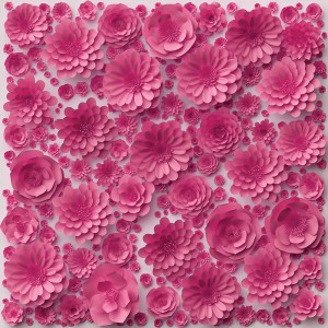 Tło fotograficzne winylowe, ścianka, flat lay, kwiaty 510g - KW3D010