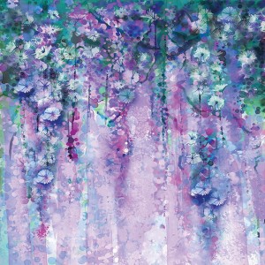 Tło fotograficzne winylowe, ścianka, flat lay, kwiaty 510g - KW075