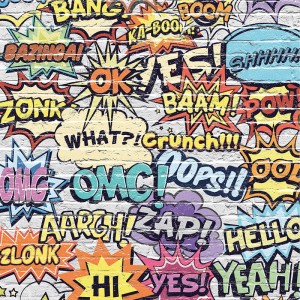 Tło fotograficzne winylowe, ścianka, flat lay, paski, serduszka i graffiti 510g - GRAFF004