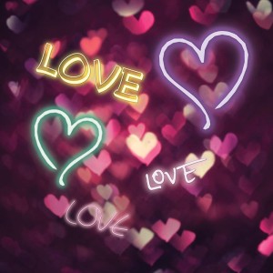 Tło fotograficzne winylowe, ścianka, flat lay, paski, serduszka i graffiti 510g - NEX001