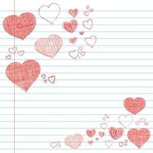 Tło fotograficzne winylowe, ścianka, flat lay, paski, serduszka i graffiti 510g - WAL045