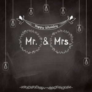 Tło fotograficzne winylowe, ścianka ślubna, weselna 510g - WEDD002