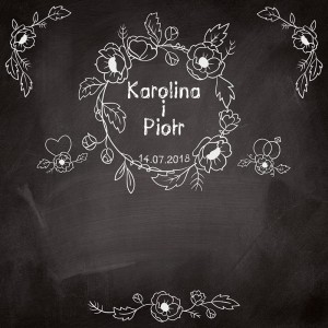 Tło fotograficzne winylowe, ścianka ślubna, weselna 510g - WEDD003