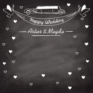 Tło fotograficzne winylowe, ścianka ślubna, weselna 510g - WEDD004