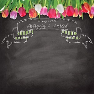 Tło fotograficzne winylowe, ścianka ślubna, weselna 510g - WEDD014