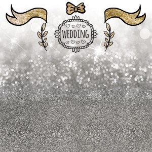 Tło fotograficzne winylowe, ścianka ślubna, weselna 510g - WEDD024