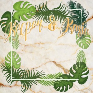 Tło fotograficzne winylowe, ścianka ślubna, weselna 510g - WEDD032