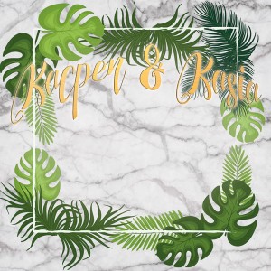 Tło fotograficzne winylowe, ścianka ślubna, weselna 510g - WEDD033