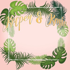 Tło fotograficzne winylowe, ścianka ślubna, weselna 510g - WEDD034