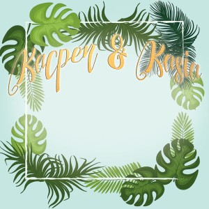 Tło fotograficzne winylowe, ścianka ślubna, weselna 510g - WEDD035