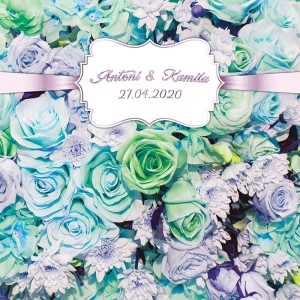 Tło fotograficzne winylowe, ścianka ślubna, weselna 510g - WEDD051