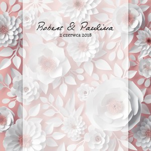 Tło fotograficzne winylowe, ścianka ślubna, weselna 510g - WEDD070