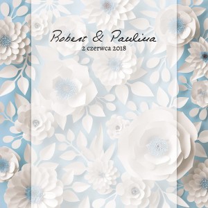 Tło fotograficzne winylowe, ścianka ślubna, weselna 510g - WEDD073