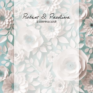 Tło fotograficzne winylowe, ścianka ślubna, weselna 510g - WEDD074