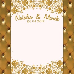 Tło fotograficzne winylowe, ścianka ślubna, weselna 510g - WEDD085