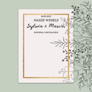 Tło fotograficzne winylowe, ścianka ślubna, weselna 510g - WEDD094