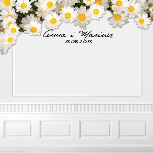 Tło fotograficzne winylowe, ścianka ślubna, weselna 510g - WEDD096