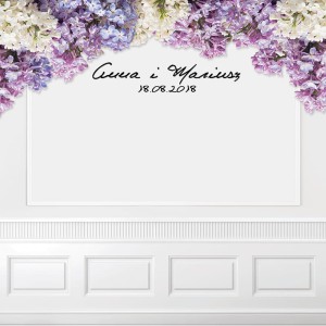 Tło fotograficzne winylowe, ścianka ślubna, weselna 510g - WEDD097