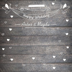 Tło fotograficzne winylowe, ścianka ślubna, weselna 510g - WEDD115