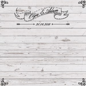 Tło fotograficzne winylowe, ścianka ślubna, weselna 510g - WEDD118