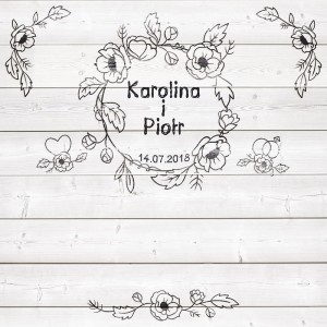 Tło fotograficzne winylowe, ścianka ślubna, weselna 510g - WEDD121